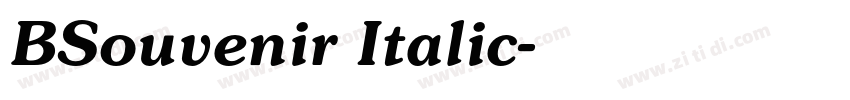 BSouvenir Italic字体转换